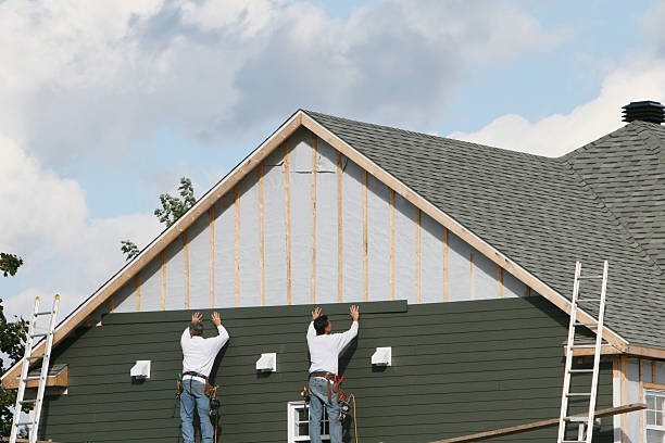 Professional Siding Replacement technician working in Williamstown, NJ